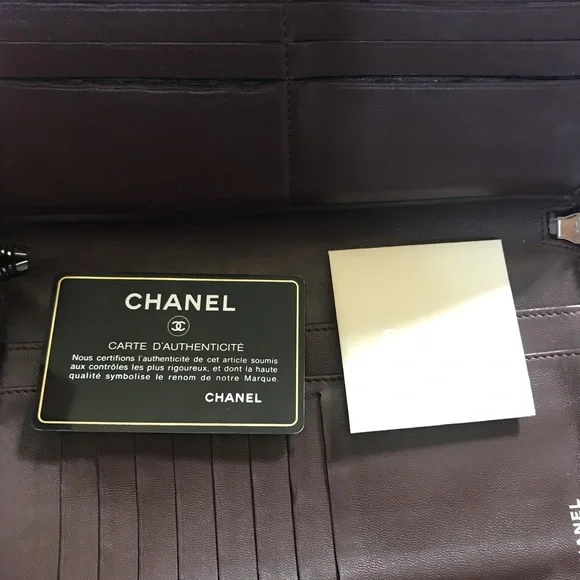 Authentic Chanel Wallet with Added Chain - Comes with Box and Card - Picture 4 of 16